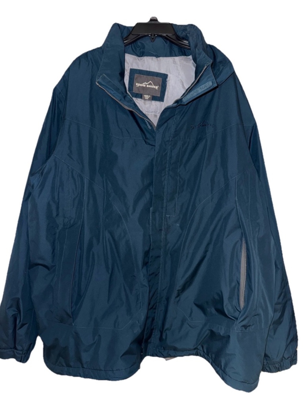 Eddie Bauer Men’s Deep Blue Rain Jacket